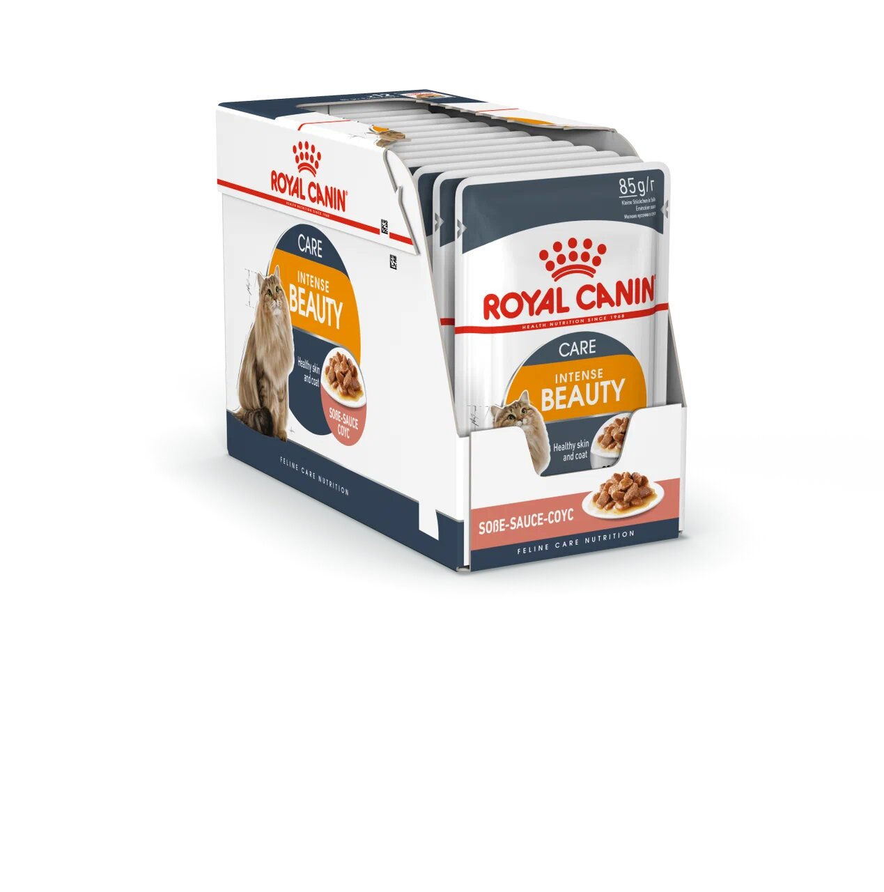 Корм Royal Canin Intense Beauty консервированный для взрослых кошек, соус