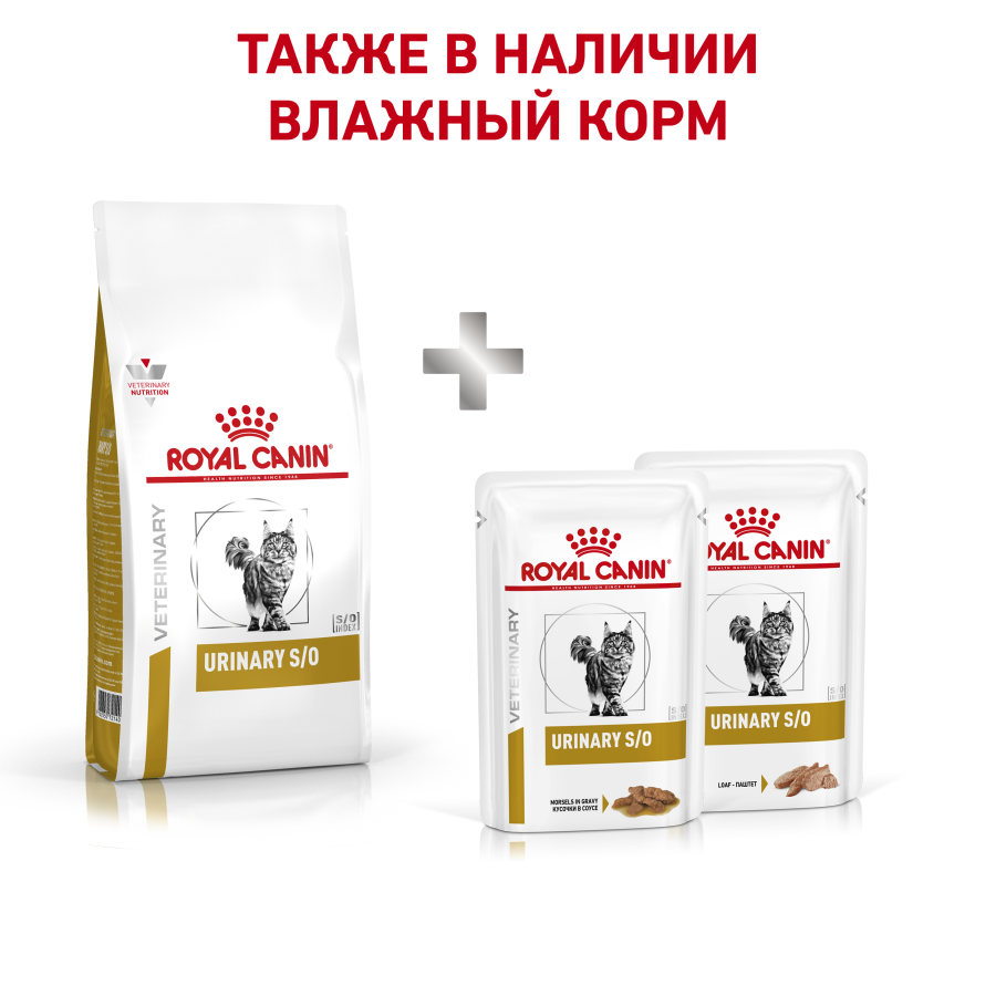 Корм для взрослых кошек при мочекаменной болезни Royal Canin Urinary S/O LP 34 Feline, сухой диетический