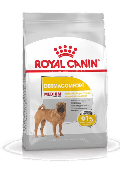 Корм для собак средних пород с чувствительной кожей, Medium Derma Comfort 24