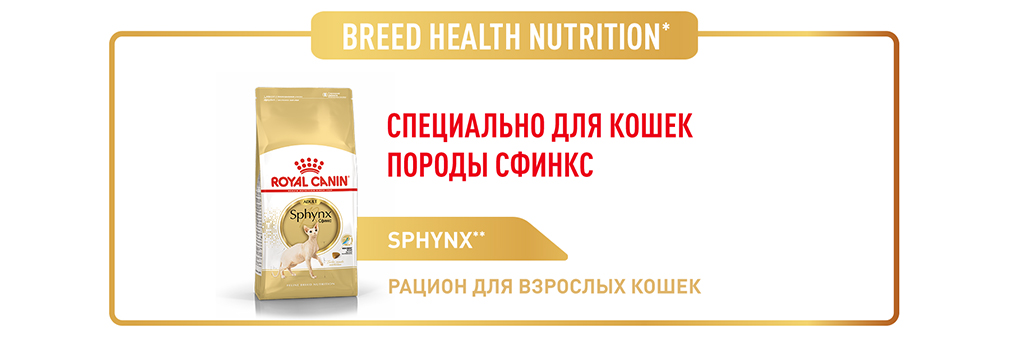 Корм для кошек Royal Canin Sphynx Adult Корм сухой сбалансированный для взрослых кошек породы Сфинкс