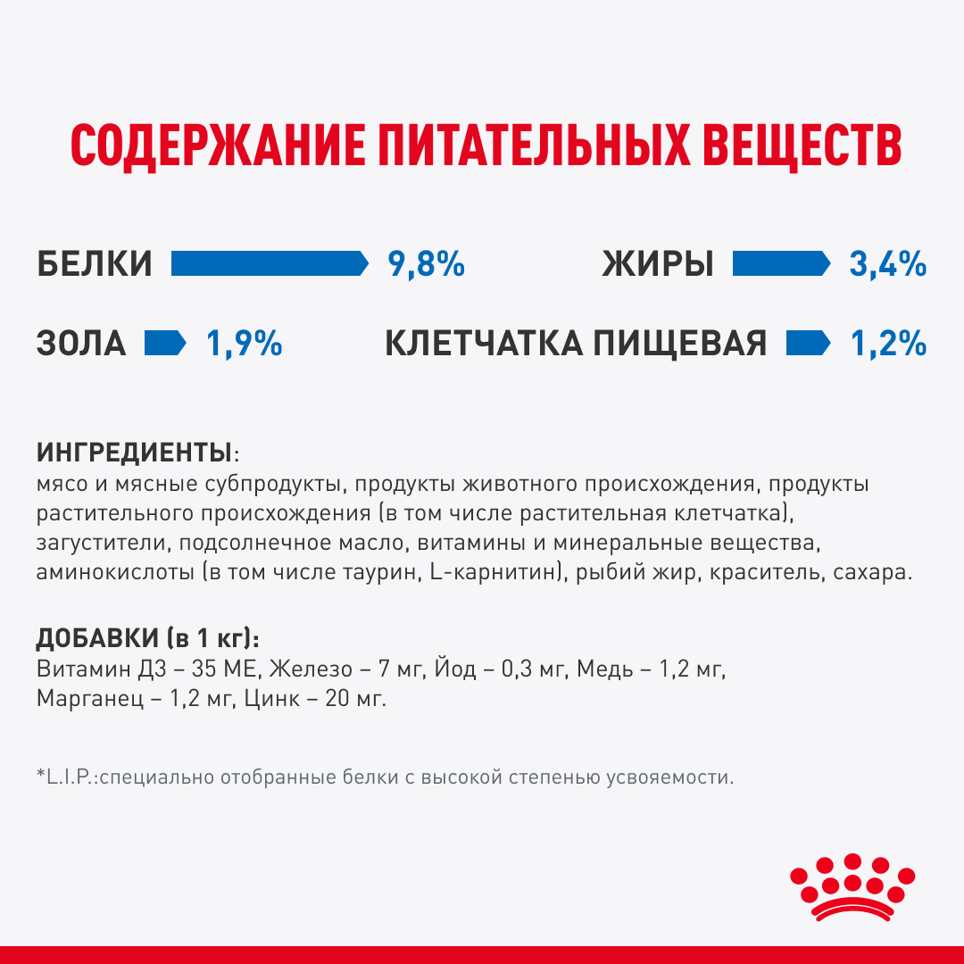 ИНДОР СТЕРИЛАЙЗД Корм консервированный полнорационный для взрослых кастрированных и стерилизованных кошек, живущих в помещении