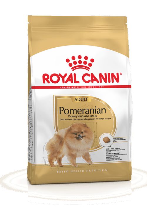 Корм полнорационный для взрослых собак породы Померанский Шпиц от 8 месяцев,  Pomeranian Adult