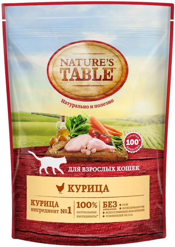 Nature’s Table Сухой корм для кошек Курица