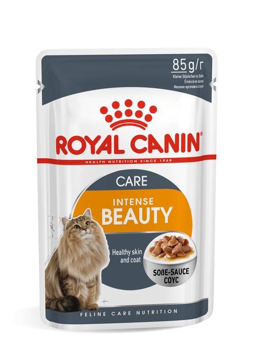 Корм Royal Canin Intense Beauty консервированный для взрослых кошек, соус