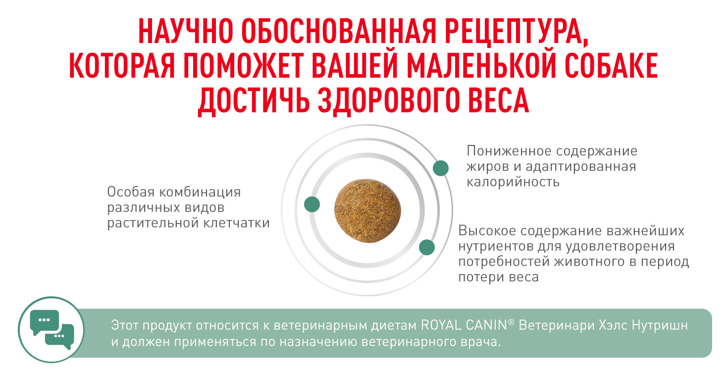 Royal Canin SATIETY WEIGHT MANAGEMENT SMALL DOGS (СЭТАЙЕТИ ВЕЙТ МЕНЕДЖМЕНТ СМОЛ ДОГЗ) Корм сухой полнорационный диетический для взрослых собак основны