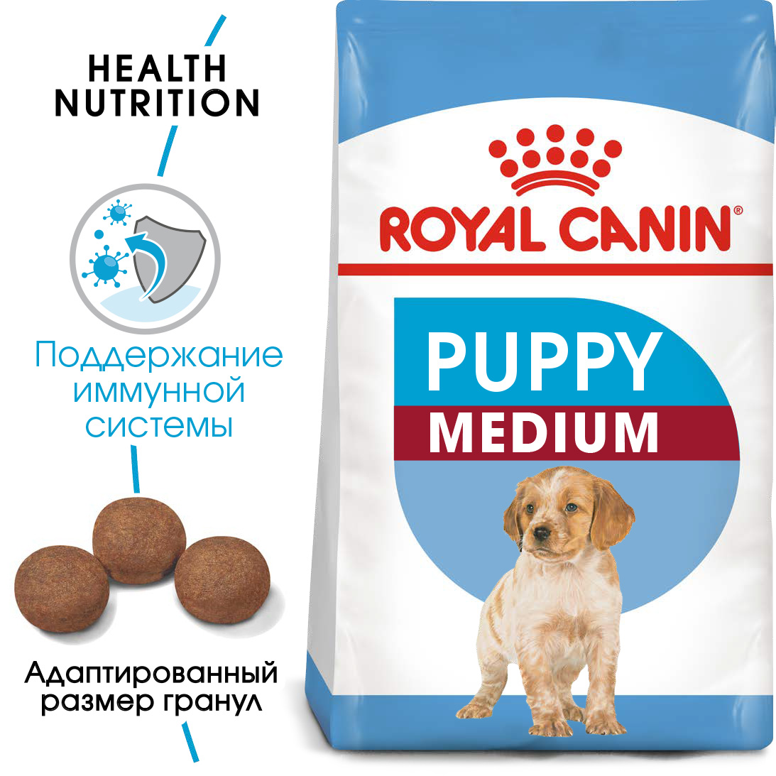 Корм для щенков средних пород 2-12 мес., Medium Puppy 32