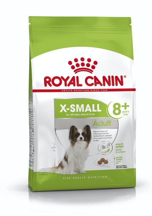 Корм для взрослых собак карликовых пород от 8 до 12 лет, X-Small Adult 8+
