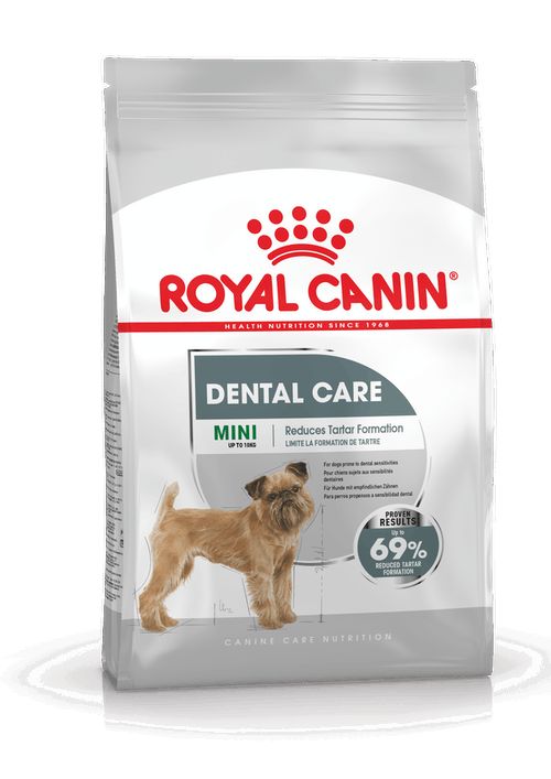 Полнорационный корм для собак мелких размеров (вес взрослой собаки до 10 кг), склонных к образованию зубного камня Mini Dental Сare