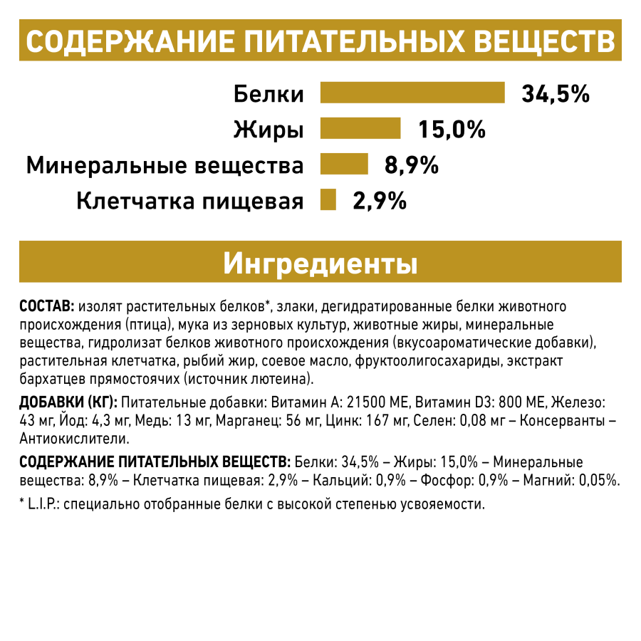 Корм для взрослых кошек при мочекаменной болезни Royal Canin Urinary S/O LP 34 Feline, сухой диетический